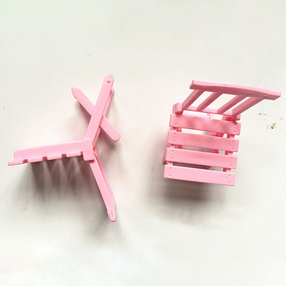 Unique Table Accessories - 2Sets Mini Beach Chair Table Props