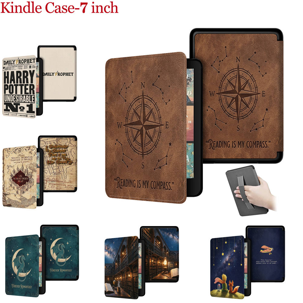 Kindle Tablet Accessories - Vintage Compass protect Case For Kindle