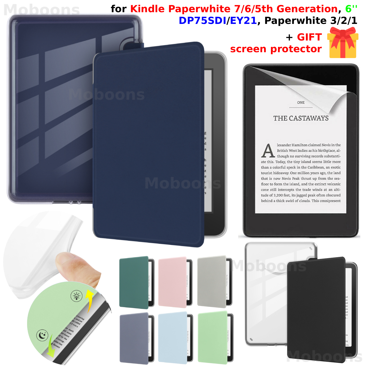 For Kindle Paperwhite 7/6/5th  - Kindle Tablet Accessories incelemesi ve fiyatı