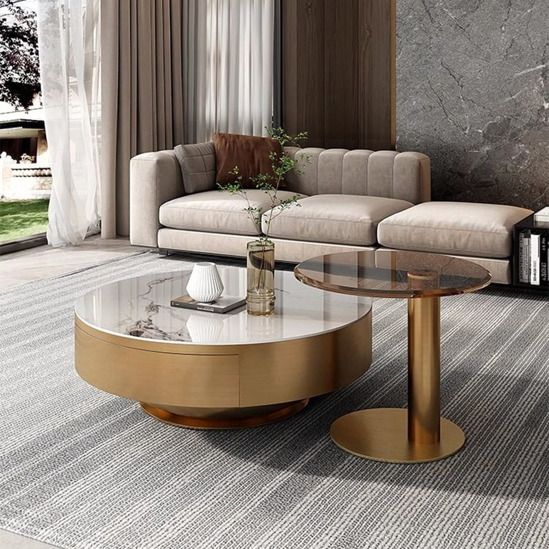 Round Clear Coffee Table Simpl - Unique Table Accessories incelemesi ve fiyatı
