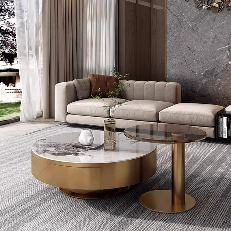 Round Clear Coffee Table Simpl - Unique Table Accessories incelemesi ve fiyatı