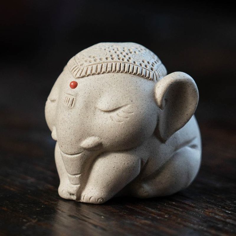 1 PC Purple Clay Peace Elephan - Unique Table Accessories incelemesi ve fiyatı