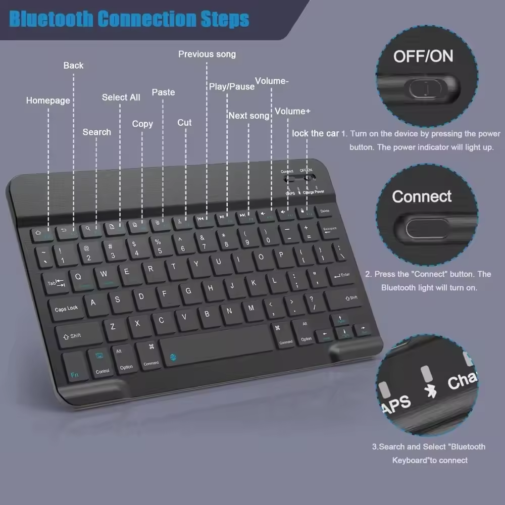 Bluetooth Wireless Keyboard Mo - Tablet Pc Accessories incelemesi ve fiyatı
