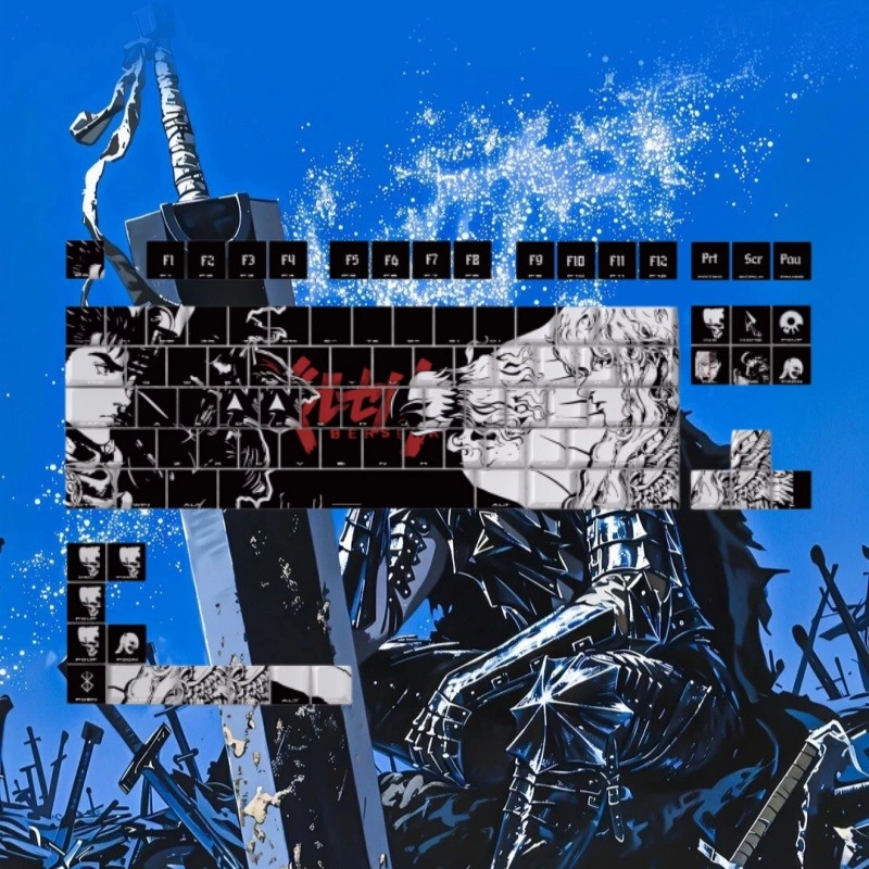 BERSERK Theme Anime Keycap 98  - Tablet Accessories Gifts incelemesi ve fiyatı